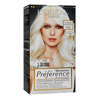 L´Oréal Paris Zesvětlující barva na vlasy Blondissimes Préférence Zesvětlující barva na vlasy Blondissimes Préférence - Odstín Extreme Platinum woman