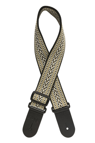 Stagg SWO COT RAF WH, tkaný bavlněný kytarový popruh, vzor krokev, bílý