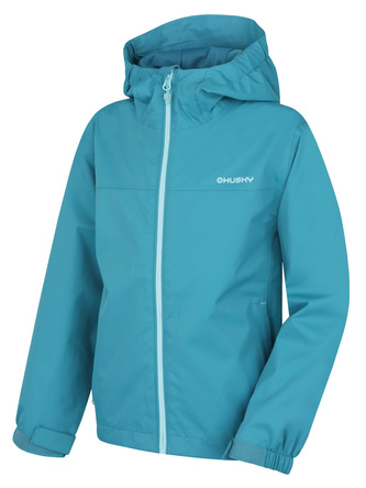 Dětská hardshell bunda Nelory K faded turquoise - 122