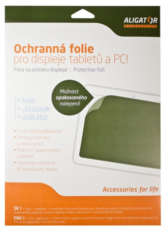 Fólie ALIGATOR pro Apple iPad transparentní, 1ks + aplikátor