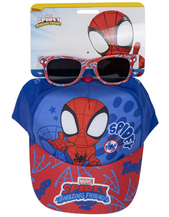 Dětská kšiltovka se slunečními brýlemi Marvel|Spiderman: K záchraně (obvod 51 cm)