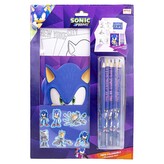 Kreativní set Sonic Prime|Ježek Sonic (omalovánky, pastelky, samolepky, blok|22 x 32 cm)