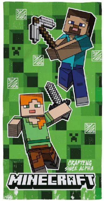 Ručník - osuška Minecraft: Crafting Since Alpha (70 x 140 cm)