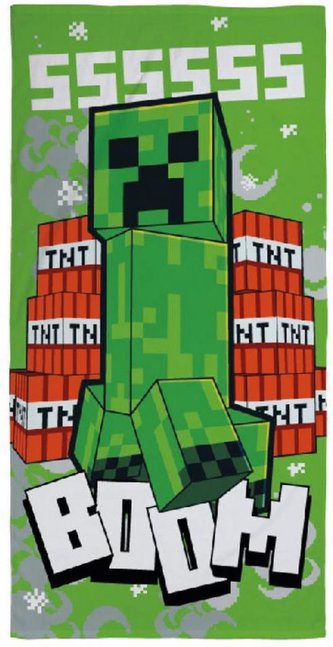 Ručník - osuška Minecraft: TNT Boom (70 x 140 cm)