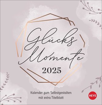 Kreativkalender zum Aufstellen Glücksmomente 2025