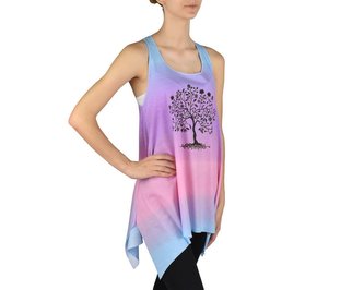 Dámský dlouhý top YORKA, multicolour, strom, II. jakost