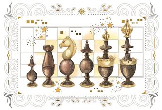 Karnet 12x18 cm B-BD 502 098 + koperta Szachy