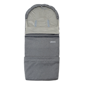 Jarní fusak do kočárku Soft UNI Magna Silver; Barva: stříbrná