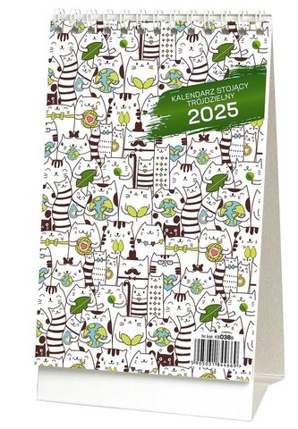 Kalendarz 2025 biurkowy stojący
