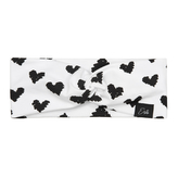 Dívčí čelenka do vlasů Black heart; Barva: bílá; Velikost: 42