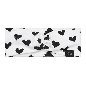 Dívčí čelenka do vlasů Black heart; Barva: bílá; Velikost: 42