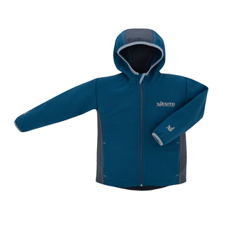 Dětská jarní softshellová bunda DUO Petrol; Barva: petrolejová; Velikost: 134