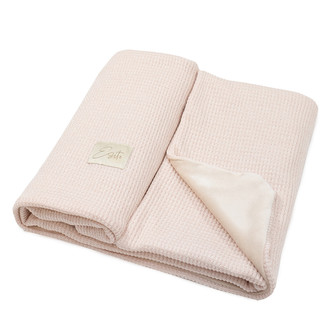 Mikroplyšová deka dvojitá Velvet / svetr Powder pink; Barva: růžová; Velikost: 75 x 100 cm