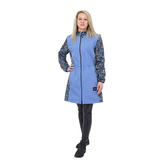 Jarní dámská parka Elega Meadows flowers; Barva: modrá; Velikost: XS