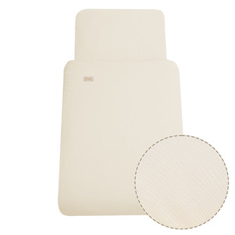 Luxusní dětské mušelínové povlečení Cream; Barva: smetanová; Velikost: 100 x 135, 60 x 40 cm