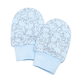 Bavlněné rukavičky pro miminko Zája Soft blue; Barva: modrá; Velikost: 68