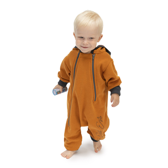 Teplákový overal rostoucí Warmkeeper Antique gold; Barva: okrová; Velikost: 56 - 62