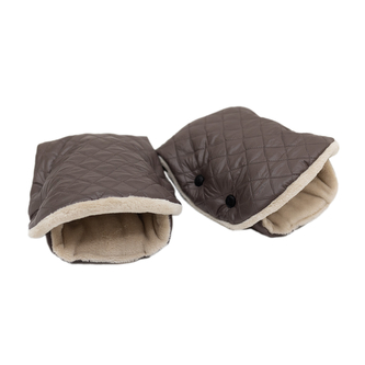 Rukávník na kočárek Golf Quilt cappuccino; Barva: latte; Velikost: 2x 23 x 21 cm