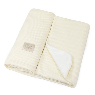 Mikroplyšová deka dvojitá Velvet / svetr Vanilla; Barva: smetanová; Velikost: 75 x 100 cm