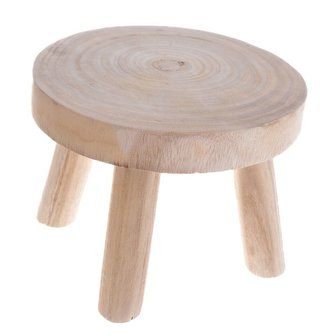 Dřevěná stolička, kulatá, 0/16