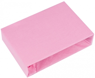 Dětské prostěradlo do postýlky jersey 120x60 cm, růžové; 120x60