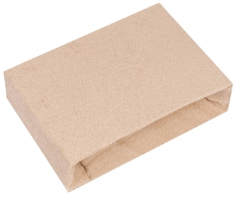 Prostěradlo do postýlky froté 120x60 cm, cappuccino; 120x60