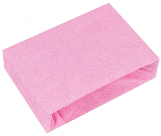 Prostěradlo do postýlky froté 120x60 cm, růžové; 120x60