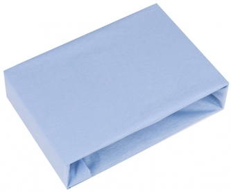 Dětské prostěradlo do postýlky jersey 120x60 cm, modré; 120x60