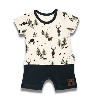 Kojenecký letní bavlněný overal Nicol Bambi - velikost 68 (4-6m)