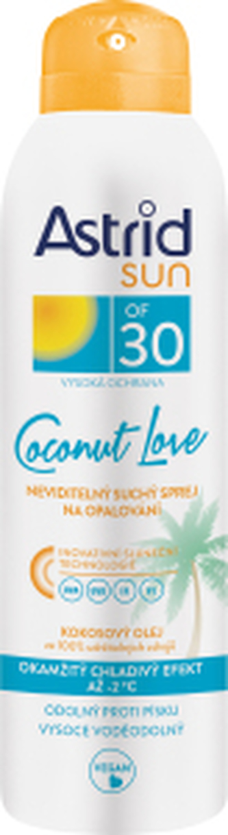 Astrid Neviditelný suchý sprej na opalování SPF 30 Sun 150 ml unisex