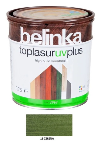 Belinka Toplasur UV plus 0,75l 19 Zelená