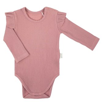 Kojenecké body s dlouhým rukávem Nicol Emily růžovo fialové - velikost 80 (9-12m)