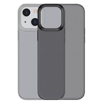 Baseus Simple Series Case průhledné gelové pouzdro iPhone 13 černé (ARAJ000301)