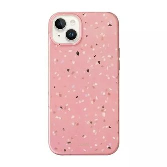 UNIQ obal na telefon Coehl Terrazzo pro Apple iPhone 14 Plus 6,7" růžový/korálově růžový