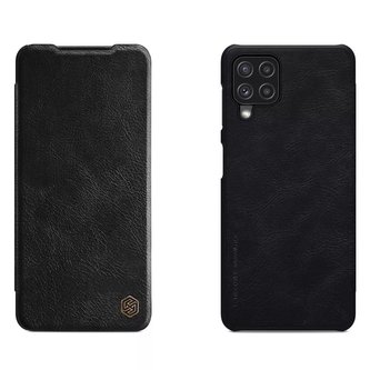 Kožené pouzdro Nillkin Qin pro Samsung Galaxy A22 4G černé