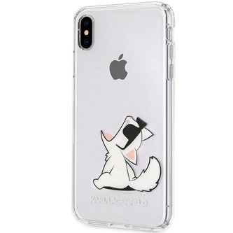 Karl Lagerfeld Choupette Fun Sunglasses - pouzdro pro iPhone Xs Max (čiré)