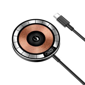 Mini Magnetic Wireless Quick Charger XO CX013 15W (black) Mini Magnetic Wireless Quick Charger XO CX013 15W (black)