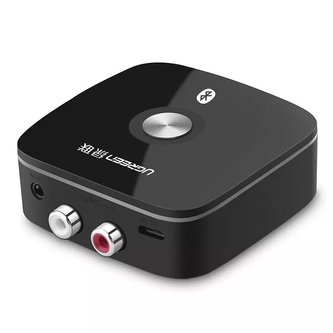Adaptér UGREEN Bluetooth 5.1 přijímač aptX 2RCA / 3,5 mm mini jack černý (40759)