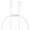 Kabel USB-C do Lightning Baseus Superior Series, 20W, PD, 0,25m (biały)