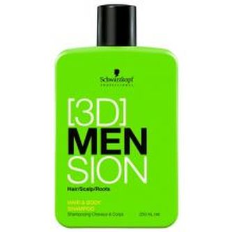 Schwarzkopf Professional Šampon na vlasy i tělo pro muže 3D (Hair & Body Shampoo) Šampon na vlasy i tělo pro muže 3D (Hair & Body Shampoo) - Objem 1000 ml man