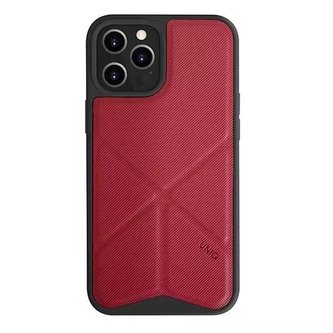 UNIQ pouzdro Transforma iPhone 12/12 Pro 6.1" červená / korálově červená