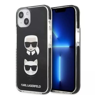 Ochranné pouzdro na telefon Karl Lagerfeld KLHCP13STPE2TK pro Apple iPhone 13 Mini 5,4" hardcase černá/černá Karl