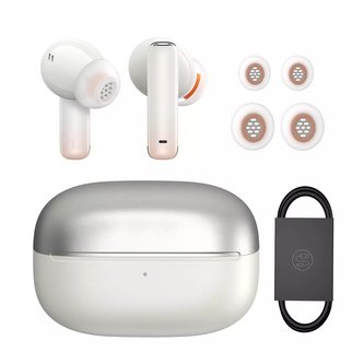 Bezdrátová sluchátka do uší Baseus Storm 1 TWS Bluetooth 5.2 s ANC / ENC White