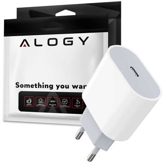 Alogy USB-C Type-C PD nástěnná nabíječka Quick Charge 18W bílá