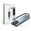 Hub adaptér USB V3-HUB 5w1 USB-C šedý