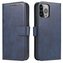 Magnetické pouzdro na telefon iPhone 14 Pro Max Cover s Flip Wallet Stand Blue