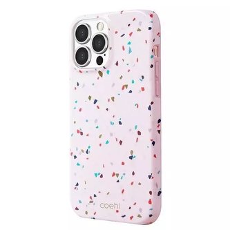 UNIQ pouzdro Coehl Terrazzo iPhone 13 Pro Max 6,7" růžové / tvářenka růžová