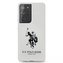 Silikonové pouzdro na telefon US Polo Logo pro Samsung Galaxy S21 Ultra bílé/bílé