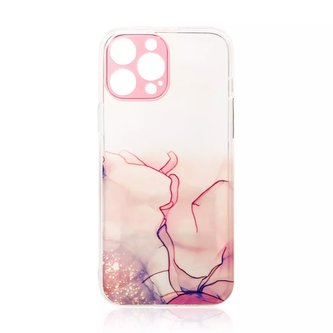 Marble Case pro iPhone 13 Pro Gel Cover Marble Pink