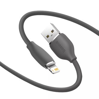 Baseus kabel, USB kabel - Lightning 2,4A délka 2 m Jelly Liquid Silica Gel - černý